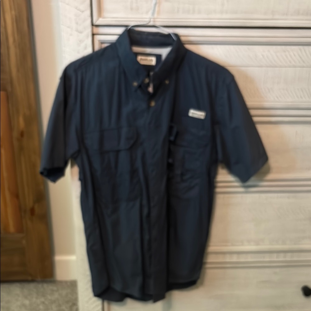Magellan Outdoors Blue Casual Button Down Shirt